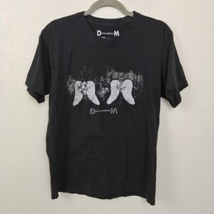 Depeche Mode Memento Mori Tour Shirt Medium Black Angel Wings Graphic Tee 2023